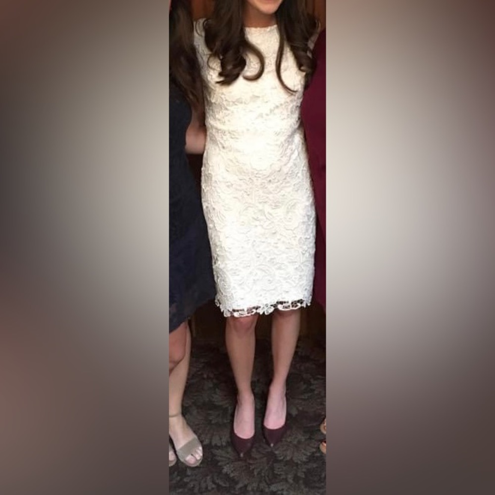 Lauren Ralph Lauren White Lace Bridal Dress